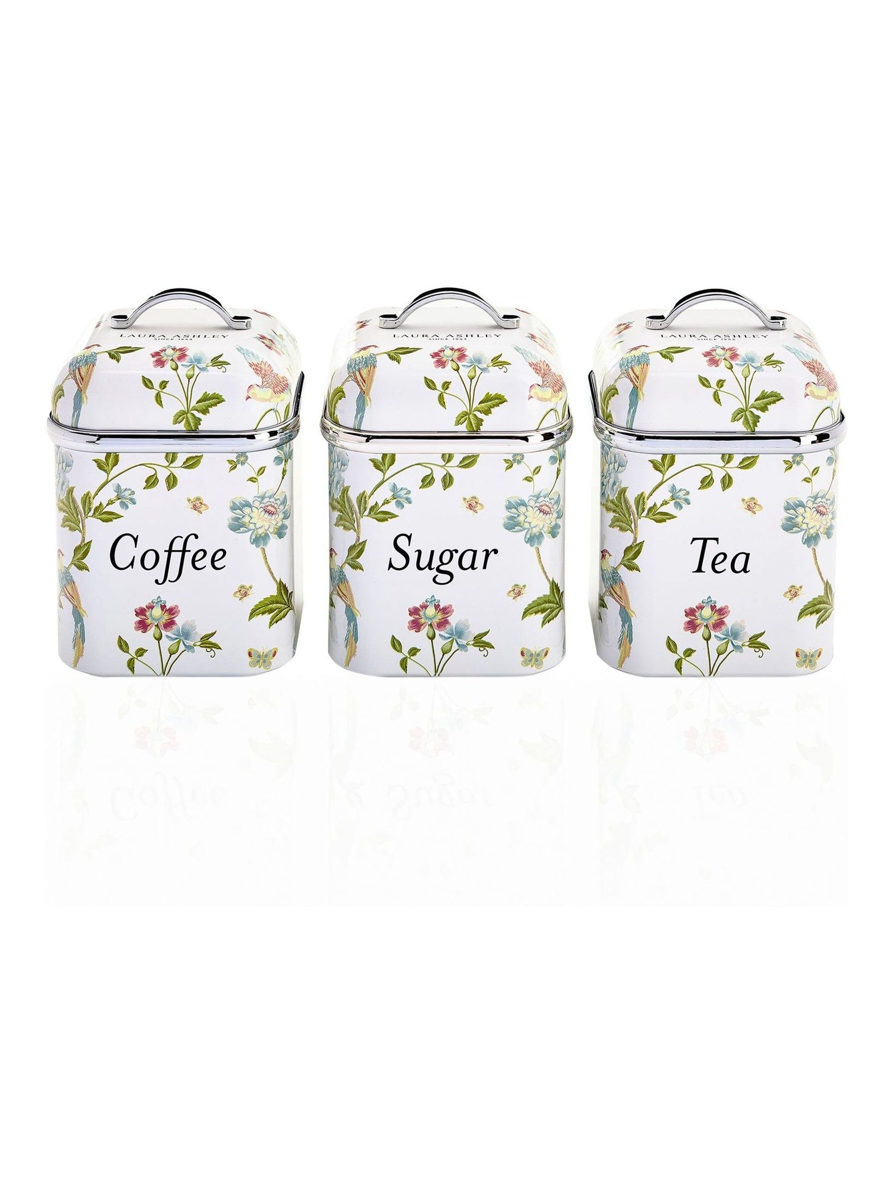 Laura Ashley White 3 Canister Set Elveden - Image 5