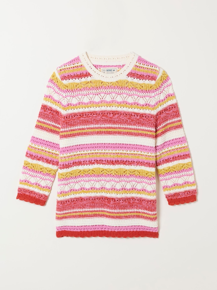 FatFace Rosalie Stripe Knitted Jumper - Image 6 of 6