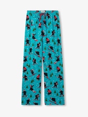 Hatley Blue Wild Winter Sports Womens Jersey Pyjamas Joggers - Image 4 of 4