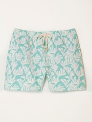 FatFace Light Teal Coral Print Swim Short - Image 5 of 5