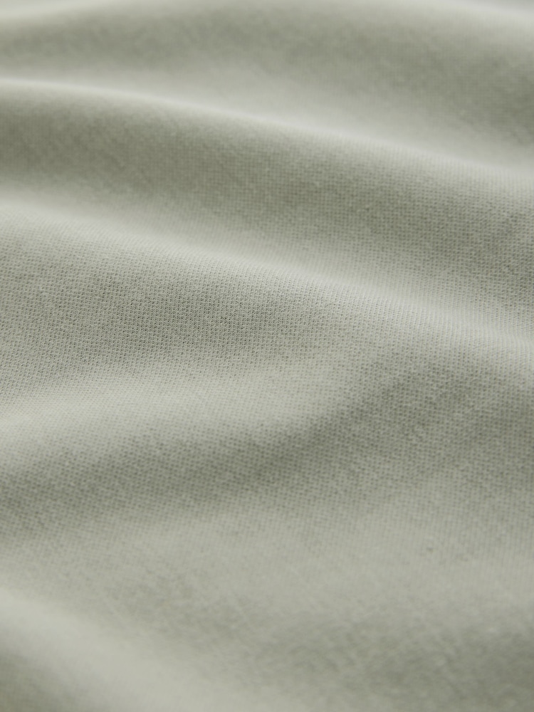 Sage Green Heavyweight Short Sleeve Crew Neck T-Shirt - Image 11 of 11