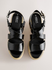 Black Forever Comfort®? Raffia Wedges - Image 11 of 14