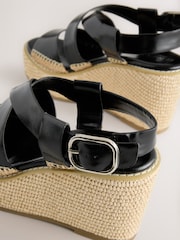 Black Forever Comfort®? Raffia Wedges - Image 13 of 14