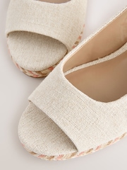 Neutral Forever Comfort® Peep Toe Wedges - Image 8 of 9