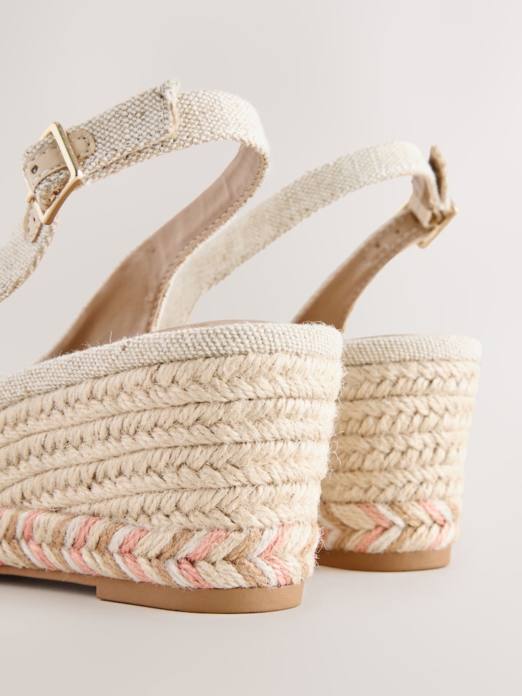 Neutral Forever Comfort® Peep Toe Wedges - Image 9 of 9