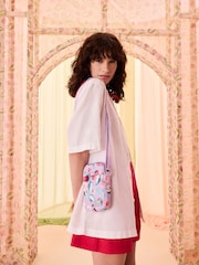 Cath Kidston Lilac Purple Raspberry Print Phone Cross-Body Bag - Image 4 of 7