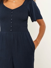 FatFace Gabby Navy Jumpsuit - Image 3 of 6