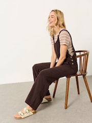 FatFace Chocolate Brown Raffles Jumpsuit - Image 5 of 6