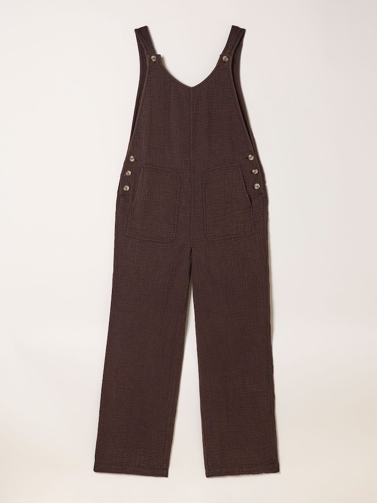 FatFace Chocolate Brown Raffles Jumpsuit - Image 6 of 6