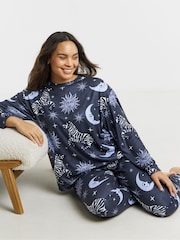 Simply Be Celestial Zebra Supersoft Twosie Pyjamas Set - Slika 1 iz 4