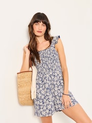 FatFace Blue Shells Cheska Playsuit - Image 3 of 7