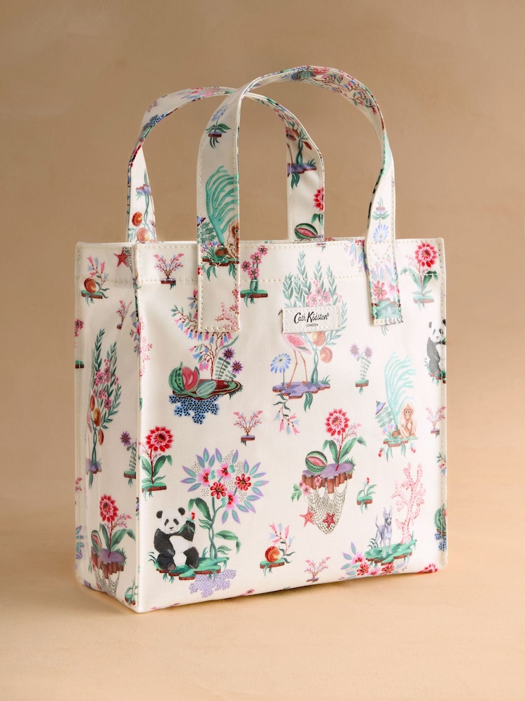 Cath Kidston Ecru Island Print Small Book Bag - Image 1 of 5