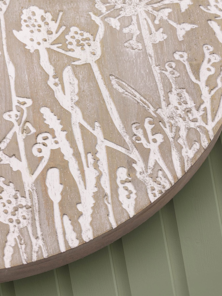 Voyage Maison Grey Fleur Et Faune Wooden Clock - Image 4 of 4