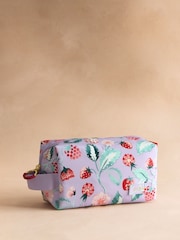 Cath Kidston Lilac Purple Raspberry Print Travel Pouch - Image 1 of 3
