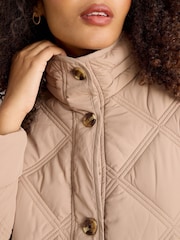 White Stuff Natural Edie Quilted Coat - Image 4 of 6