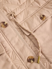 White Stuff Natural Edie Quilted Coat - Image 6 of 6