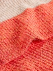 Natural - White Stuff Colourblock Knitted Scarf - Imagen 3 de 3