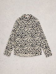 White Stuff Black Sophie Printed Shirt - Image 5 of 6
