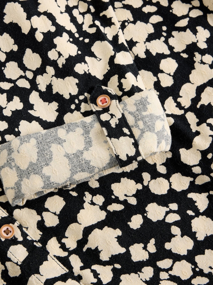 White Stuff Black Sophie Printed Shirt - Image 6 of 6