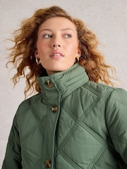 White Stuff Green Edie Quilted Coat - Image 3 of 6