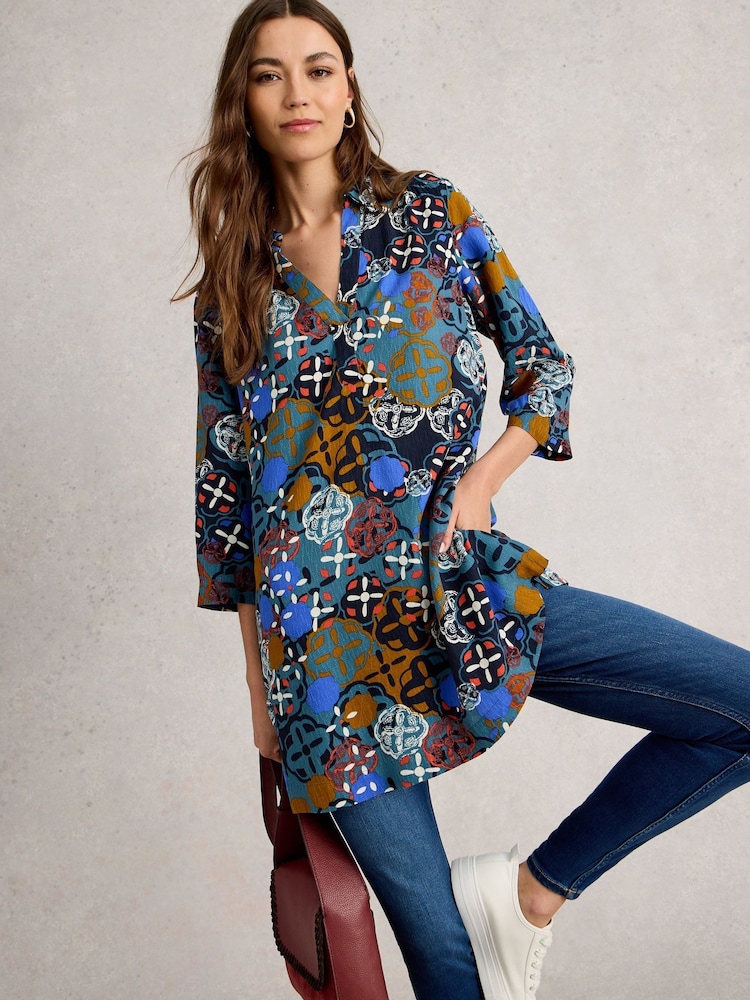 White Stuff Yellow Blake Tunic - Image 1 of 6
