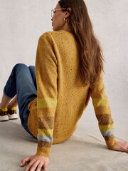White Stuff Yellow Talia Nep Jumper - Image 3 of 6