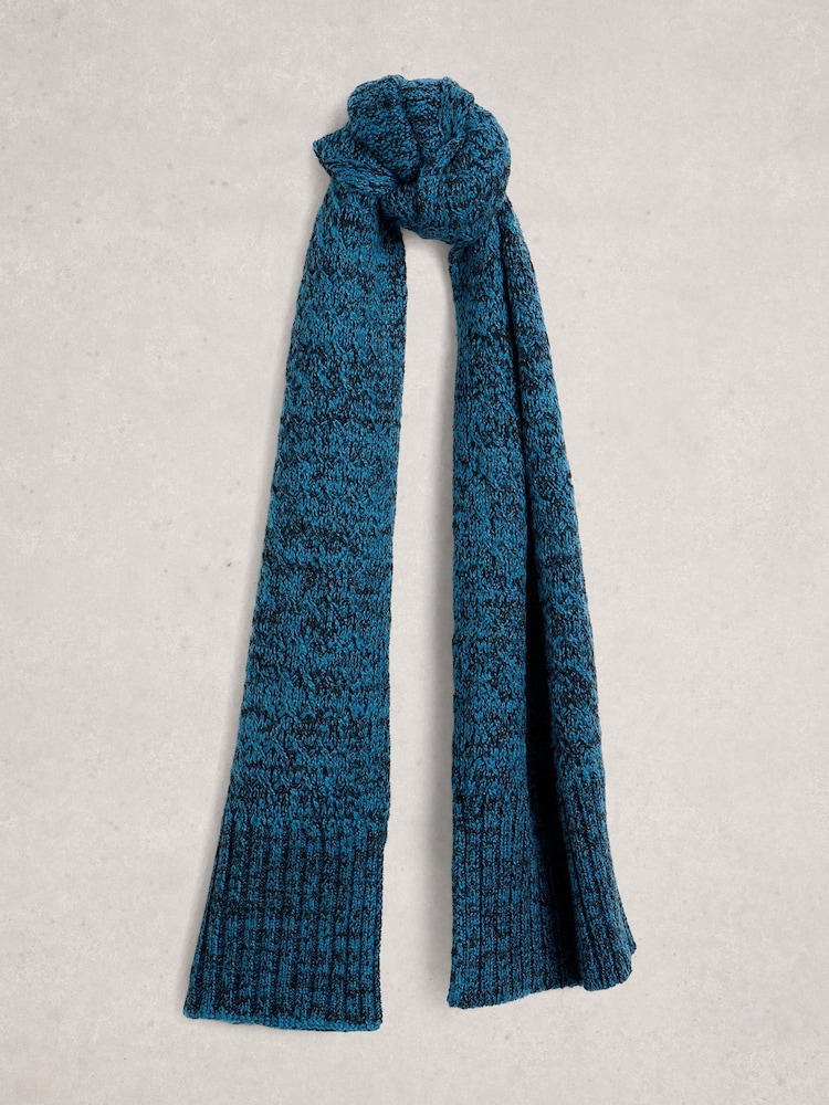 White Stuff Green Twist Knit Scarf - Image 1 of 3