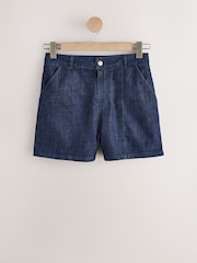 Dark Blue Lipsy Tailored Denim Shorts - Image 5 of 8
