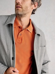 White Stuff Orange LS Utility Polo Shirt - Image 4 of 6