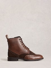 White Stuff Brown Thistle Brogue Boots - Image 1 of 4