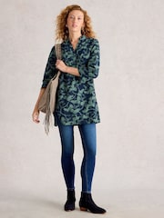 White Stuff Blue Blake Cord Tunic - Image 1 of 6