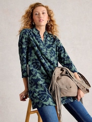 White Stuff Blue Blake Cord Tunic - Image 3 of 6