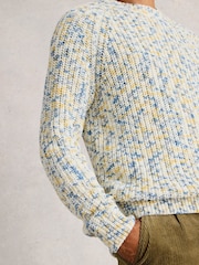 White Stuff Natural Multi Nep Crew Neck - Image 4 of 6