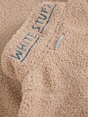White Stuff Natural Borg Half Zip Sweat Top - Image 6 of 6