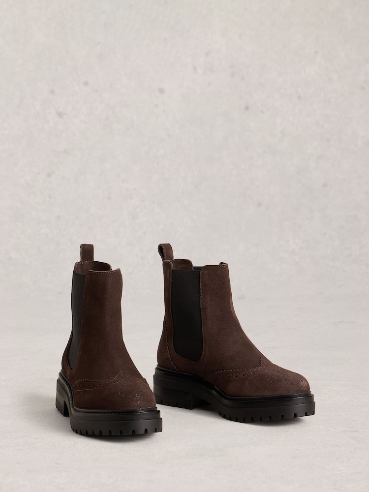 White Stuff Brown Carrie Chelsea Boots - Image 2 of 4