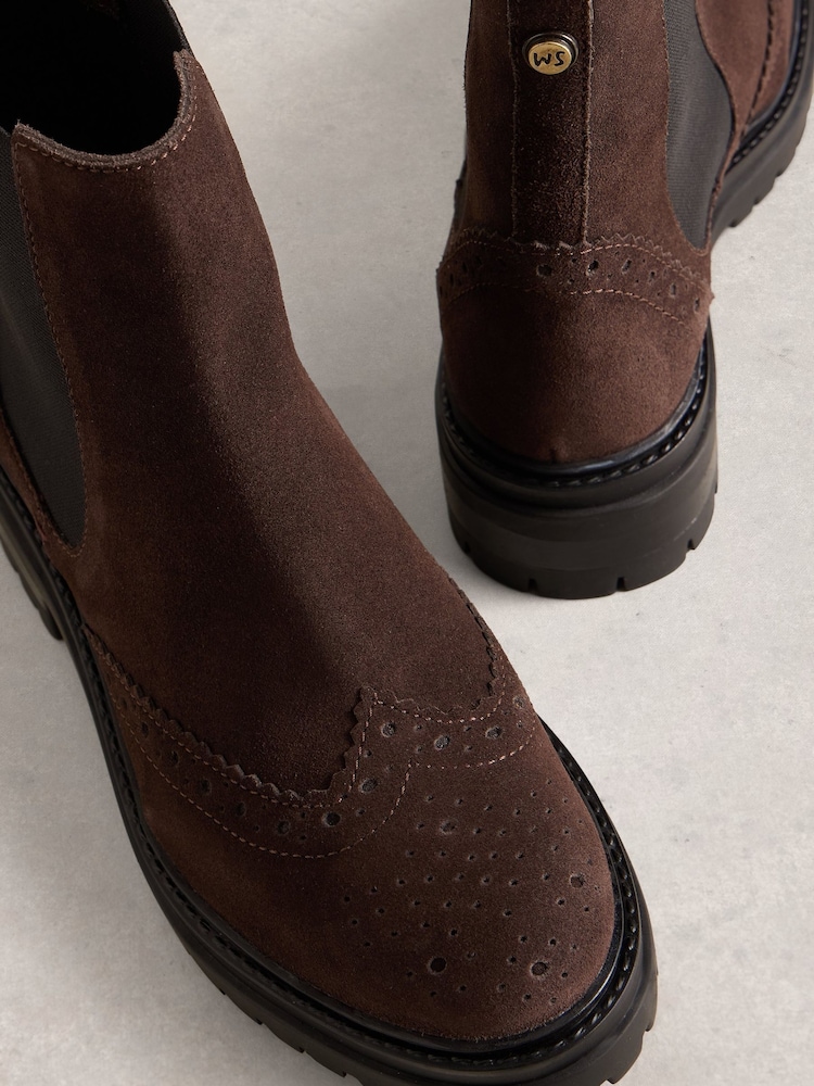 White Stuff Brown Carrie Chelsea Boots - Image 4 of 4