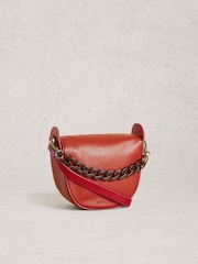 White Stuff Orange Sasha Saddle Bag - Image 2 of 4