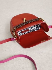White Stuff Orange Sasha Saddle Bag - Image 3 of 4