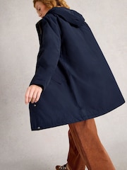 White Stuff Blue Willow Waterproof Coat - Image 2 of 6