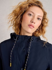 White Stuff Blue Willow Waterproof Coat - Image 3 of 6