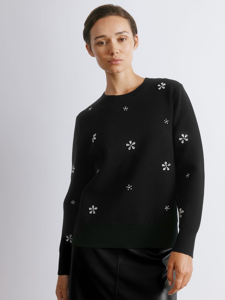 Albaray Crystal Black Jumper - Image 1 of 4 Albaray Crystal Black Jumper - Image 1 of 4