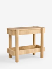 Mid Natural Oak Effect Side Table - Image 6 of 7