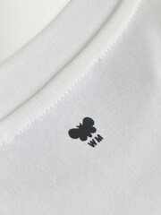 Weekend MaxMara White Sabato Floral Embroidered T-Shirt - Image 8 of 10