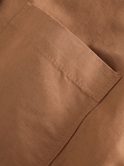 Weekend MaxMara Brown Vettura Linen Basketweave Jacket - Image 11 of 12