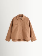 Weekend MaxMara Brown Vettura Linen Basketweave Jacket - Image 7 of 12