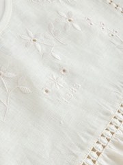 Weekend MaxMara White Bacino Linen Embroidered Blouse - Image 5 of 5