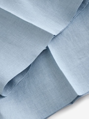 Weekend MaxMara Blue Malizia Pure Linen Canvas Tailored Trousers - Image 11 of 12