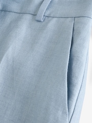 Weekend MaxMara Blue Malizia Pure Linen Canvas Tailored Trousers - Image 12 of 12