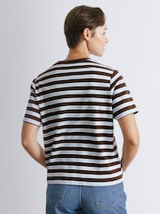 Albaray Stripe Brown T-Shirt - Image 2 of 4