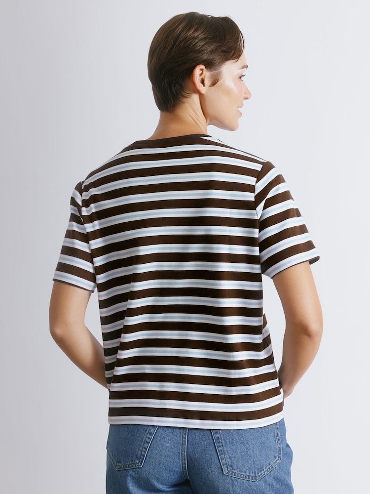 Albaray Stripe Brown T-Shirt - Image 2 of 4